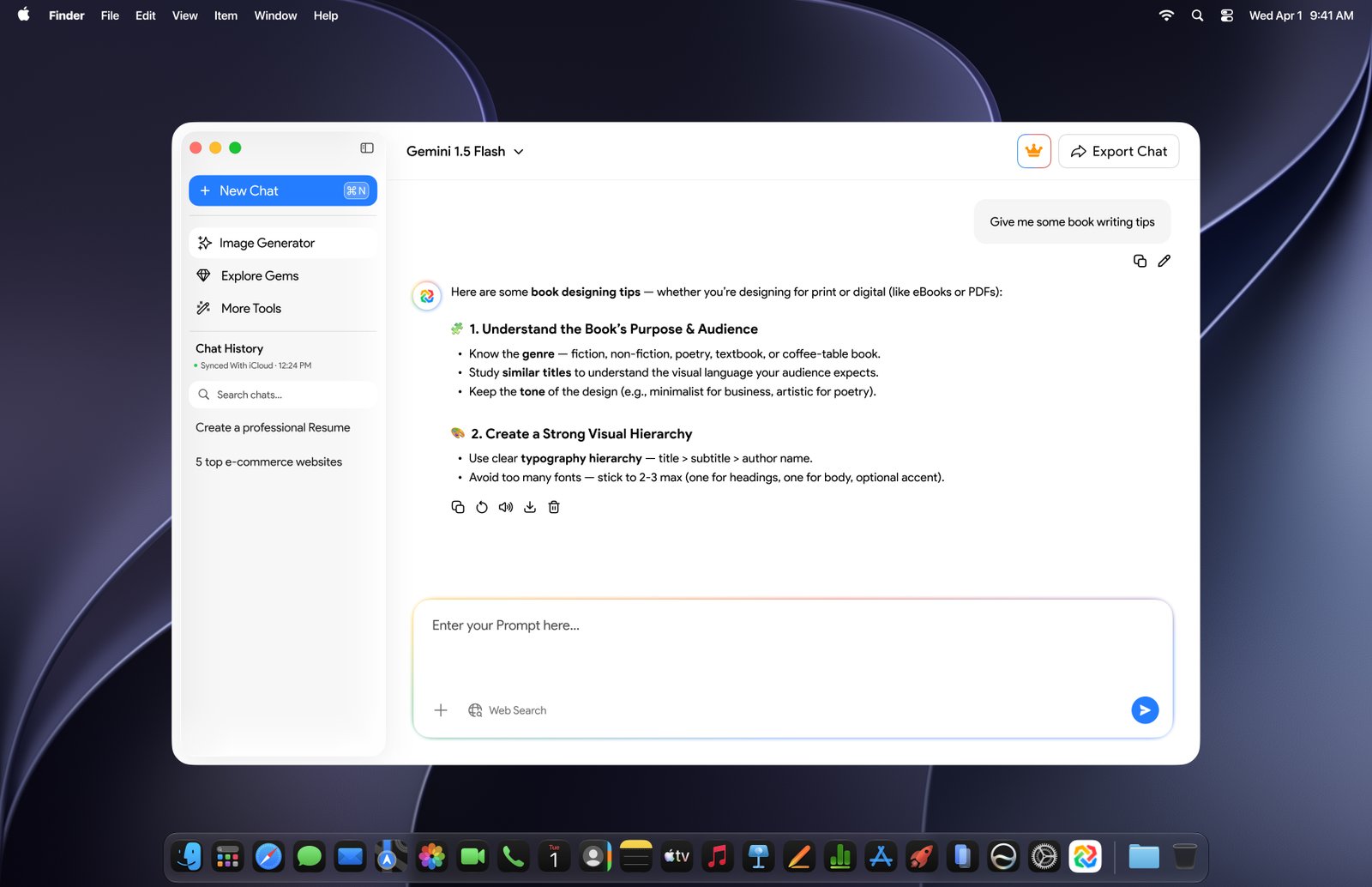GemX writing, summarizing, and professional productivity tools on a MacBook