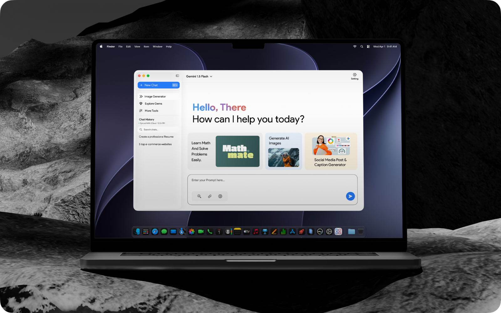 GemX running on a MacBook